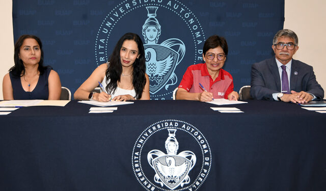 Encabeza la Rectora Lilia Cedillo firma de convenio con la SMADSOT del estado