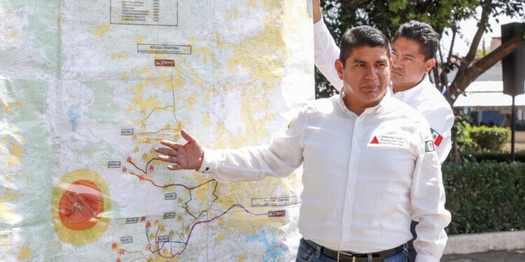 Confianza y protección ante el Popocatépetl: Gobierno de Puebla refuerza rutas de evacuación