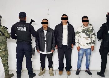 SSP, SSC y Marina detienen a tres hombres involucrados en homicidio ocurrido en Amozoc