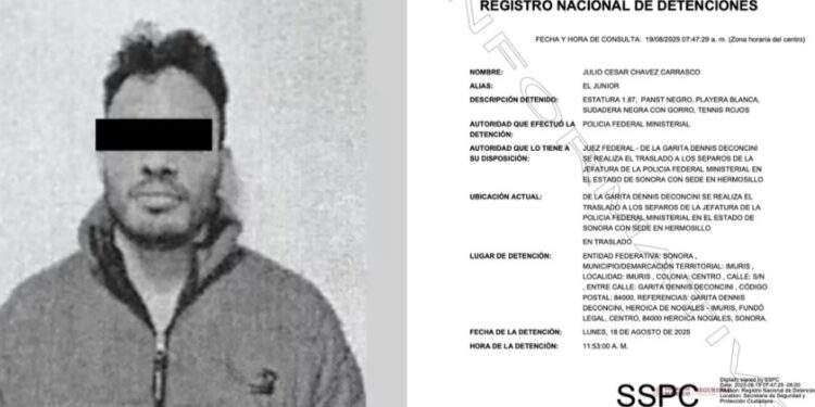 Julio César Chávez Jr. ingresa a penal federal en Sonora tras ser deportado desde Estados Unidos