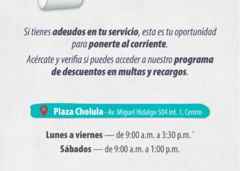 SOSAPACH invita a aprovechar el programa Pon tu cuenta al corriente
