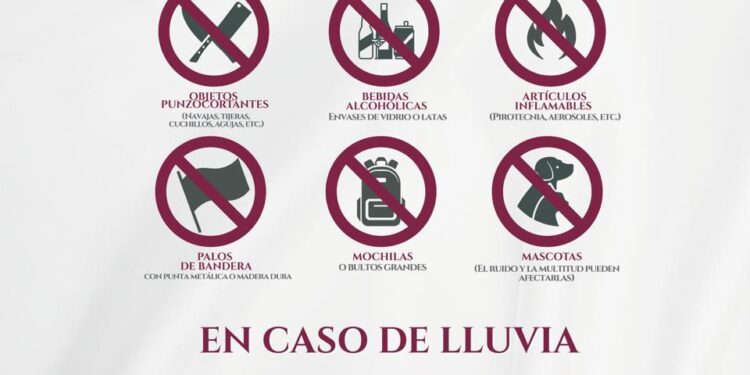 Estos son los objetos que no podrás ingresar al Grito de Independencia, informa Gobierno de la Ciudad