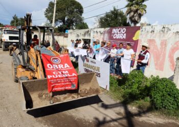 Gobierno de Tonantzin Fernández continúa rehabilitando vialidades en todo San Pedro Cholula