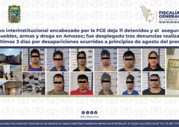 Once personas detenidas, aseguramiento de inmuebles, armas y droga, fue el saldo tras operativo en Amozoc