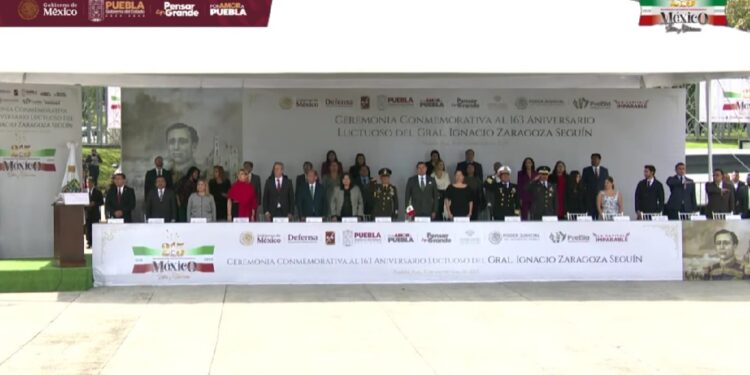 Puebla conmemora el 163 aniversario luctuoso del General Ignacio Zaragoza