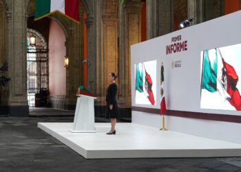 Claudia Sheinbaum presenta su Primer Informe de Gobierno desde Palacio Nacional