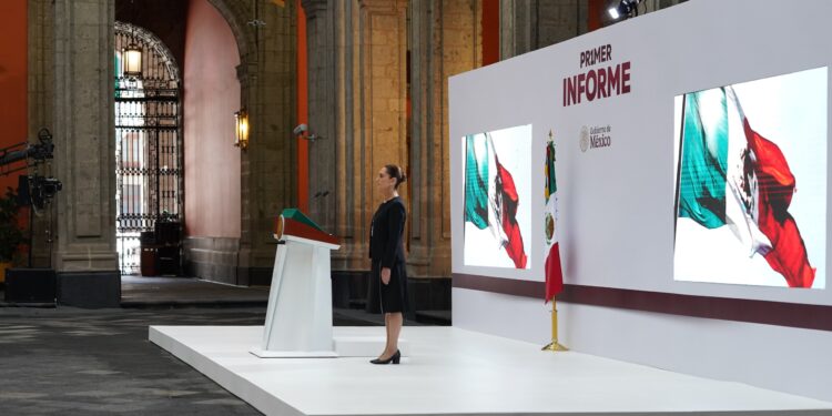 Claudia Sheinbaum presenta su Primer Informe de Gobierno desde Palacio Nacional