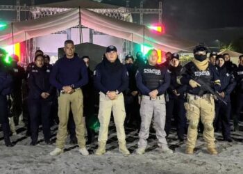 Policía Auxiliar garantiza seguridad en la Feria Regional de Chalchicomula 2025