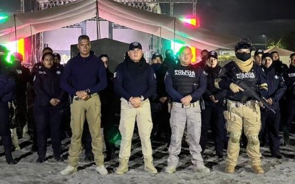 Policía Auxiliar garantiza seguridad en la Feria Regional de Chalchicomula 2025