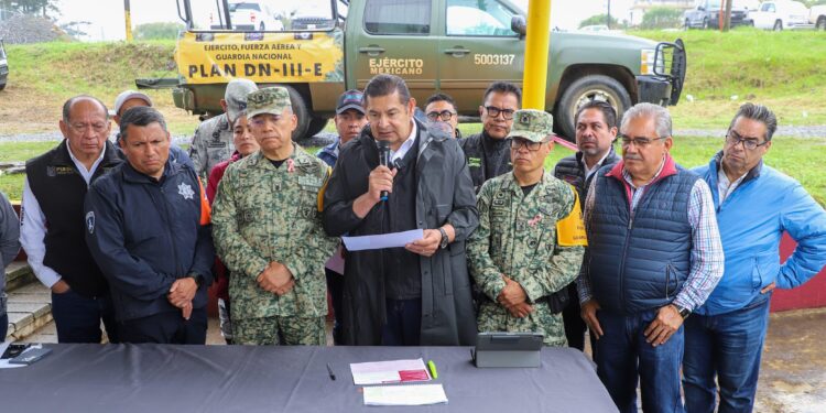 Gobierno de Puebla con apoyo del gobierno federal salvaguarda la vida de las familias poblanas en la Sierra Norte