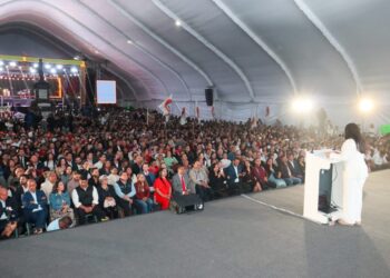 Con el respaldo de miles de cholultecas, rinde Tonantzin Fernández su primer Informe de Gobierno de compromisos cumplidos