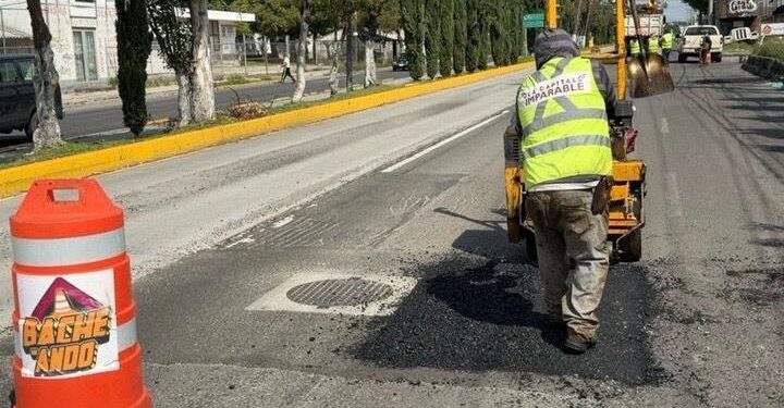 Campaña Capitalina Bacheando Puebla: favorece la movilidad en la capital