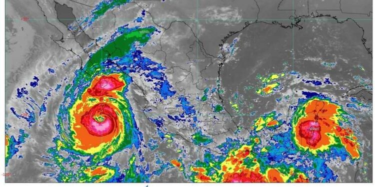 Priscilla se intensifica a huracán categoría 2; prevén lluvias intensas en el Pacífico