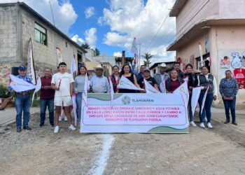 Rosy Díaz impulsa el desarrollo con obra de agua potable y drenaje en San Juan Cuauhtémoc