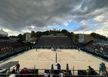 Todo listo en el Parque Soria para el arranque del Mundial Sub-21 de Voleibol de Playa