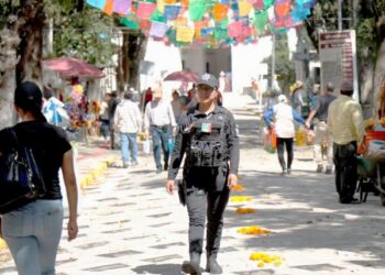 Refuerzan seguridad en Puebla durante la temporada de “Todos Santos”