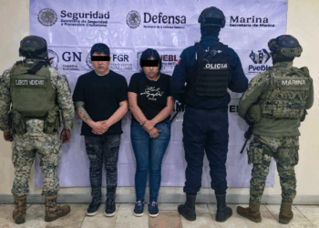 Detienen a pareja en Actipan de Morelos vinculada a hechos violentos en Huixcolotla