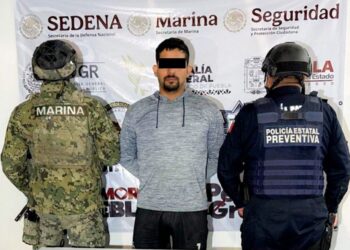 Detienen SSP y SEMAR a hombre que portaba ilegalmente arma de fuego