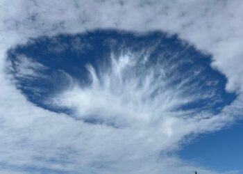 Un “agujero en el cielo” sorprende a Puebla y Atlixco