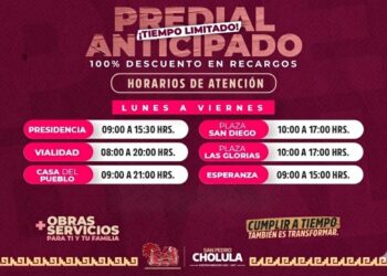 Última semana de máximos descuentos en el Predial en San Pedro Cholula