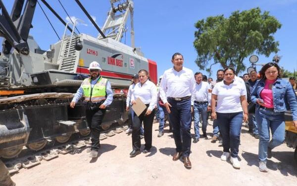 Avanza la colocación de trabes del nuevo puente que sustituirá a “La Panga” en Valsequillo