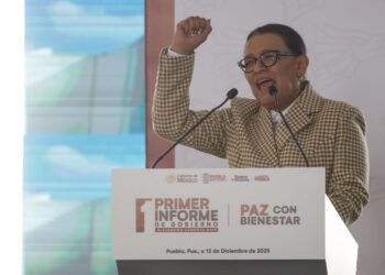 Rosa Icela Rodríguez elogia gestión de Alejandro Armenta en su informe
