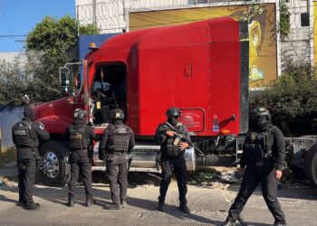 Fuerzas de seguridad combaten con reacción inmediata el robo a transporte de carga