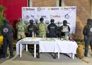 Fuerzas de seguridad realizan operativo en el penal de Puebla