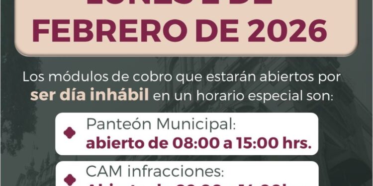 Informa Gobierno de Pepe Chedraui horarios en módulos de cobro para el 2 de febrero