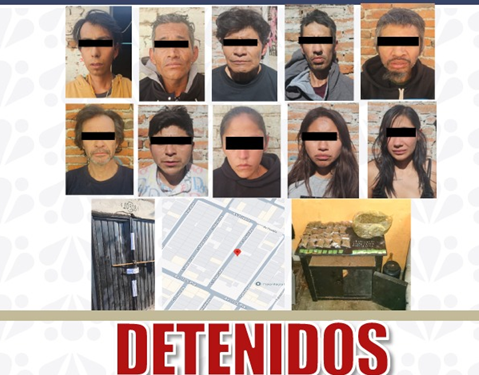 Desmantelan célula delictiva en el sur de la ciudad de Puebla