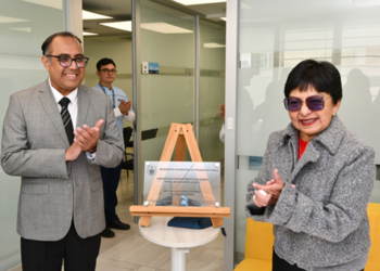 Rectora Lilia Cedillo impulsa formación en salud con nuevos laboratorios y mural en la Facultad de Enfermería