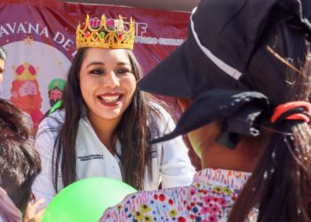 Tonantzin Fernández encabeza entrega de más de 30 mil juguetes en San Pedro Cholula