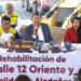 Gobernador Alejandro Armenta supervisa rehabilitación de vialidades en la colonia El Cristo