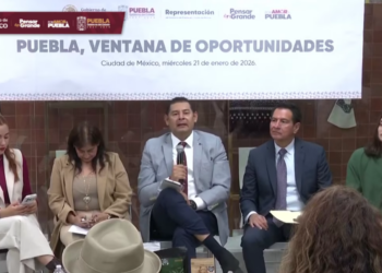 Armenta destaca respaldo de Sheinbaum y reducción del 43% en feminicidios en Puebla