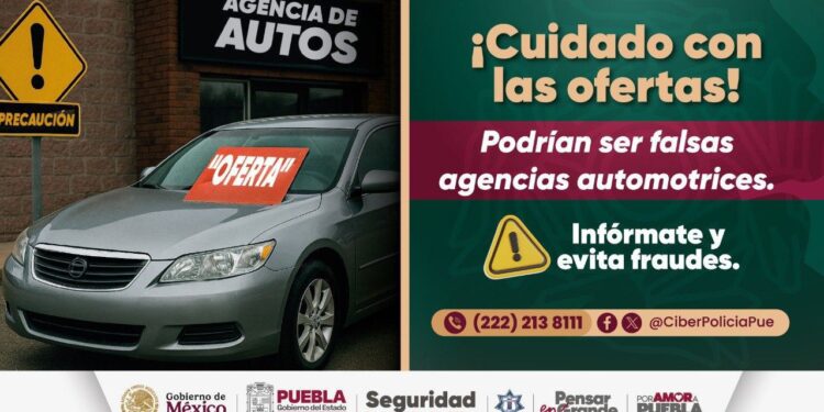Exhorta Seguridad Pública a prevenir fraudes de falsas agencias automotrices