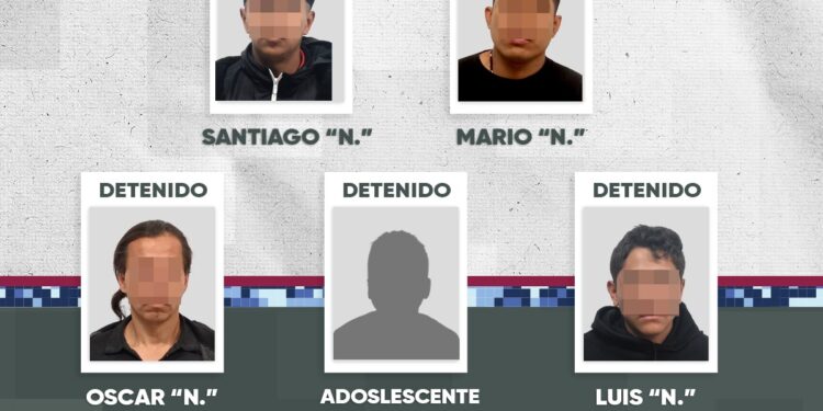 Caen  cinco asaltantes de gasolinera con violencia,  entre ellos un menor