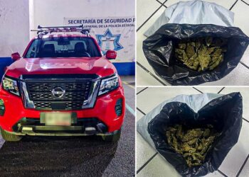 Detiene SSP a dos mujeres y un hombre en posesión de marihuana