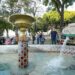 Inaugura Gobierno de Pepe Chedraui mantenimiento de fuentes en el parque de San José