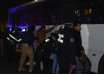 Refuerzan seguridad en el transporte público con el Operativo “Pasajero Seguro” en San Pedro Cholula