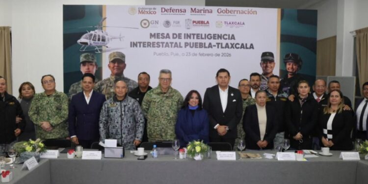 Tlaxcala, Puebla y Fuerzas Armadas refuerzan coordinación en mesa de inteligencia interestatal