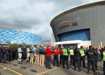 Refuerzan seguridad en el estadio Cuauhtémoc y el Auditorio GNP por eventos masivos