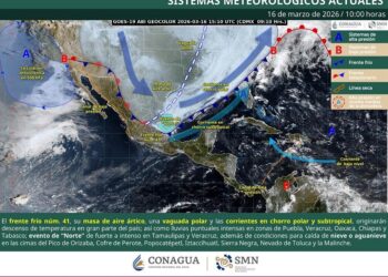 Gobierno de Pepe Chedraui emite aviso preventivo por lluvias y descenso de temperatura por el Frente Frío 41