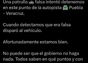Mario Riestra denuncia ataque con patrulla falsa en la autopista 150D