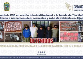 Desmantela FGE  a la banda de “La Muñeca” dedicada a narcomenudeo, secuestro y robo de vehículo en Aljojuca