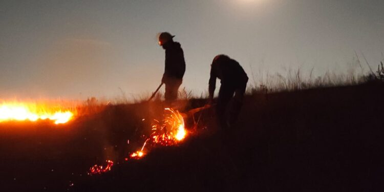 Protección Civil de San Pedro Cholula y corporaciones estatales controlan incendio en el Cerro Zapotecas