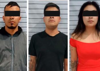 Detiene SSP a tres personas presuntamente dedicadas al cobro de piso en el mercado Morelos
