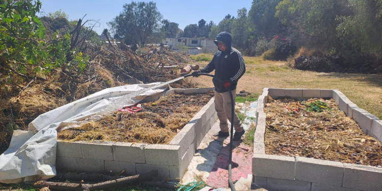 Instalan proyecto de lombricomposta en el Parque Laguna de Chapulco para aprovechar residuos orgánicos