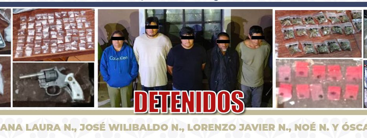 Caen cinco de “La Muñeca” en Aljojuca; líder sigue prófugo por secuestro
