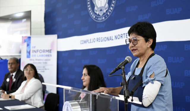 Presenta directora del Complejo Regional Norte de la BUAP su Primer Informe de Labores