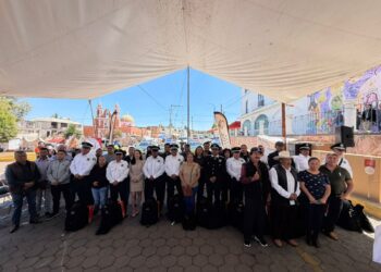 Rosy Díaz encabeza segunda entrega de patrullas y equipamiento para reforzar la seguridad en Tlahuapan